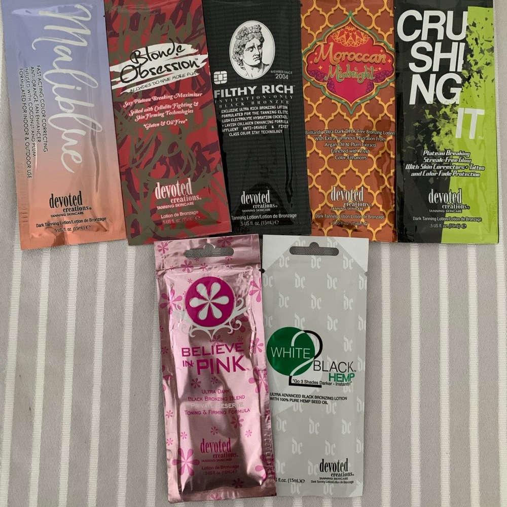 Devoted creations tanning packets